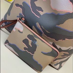 Pink camo coach purse Clearance